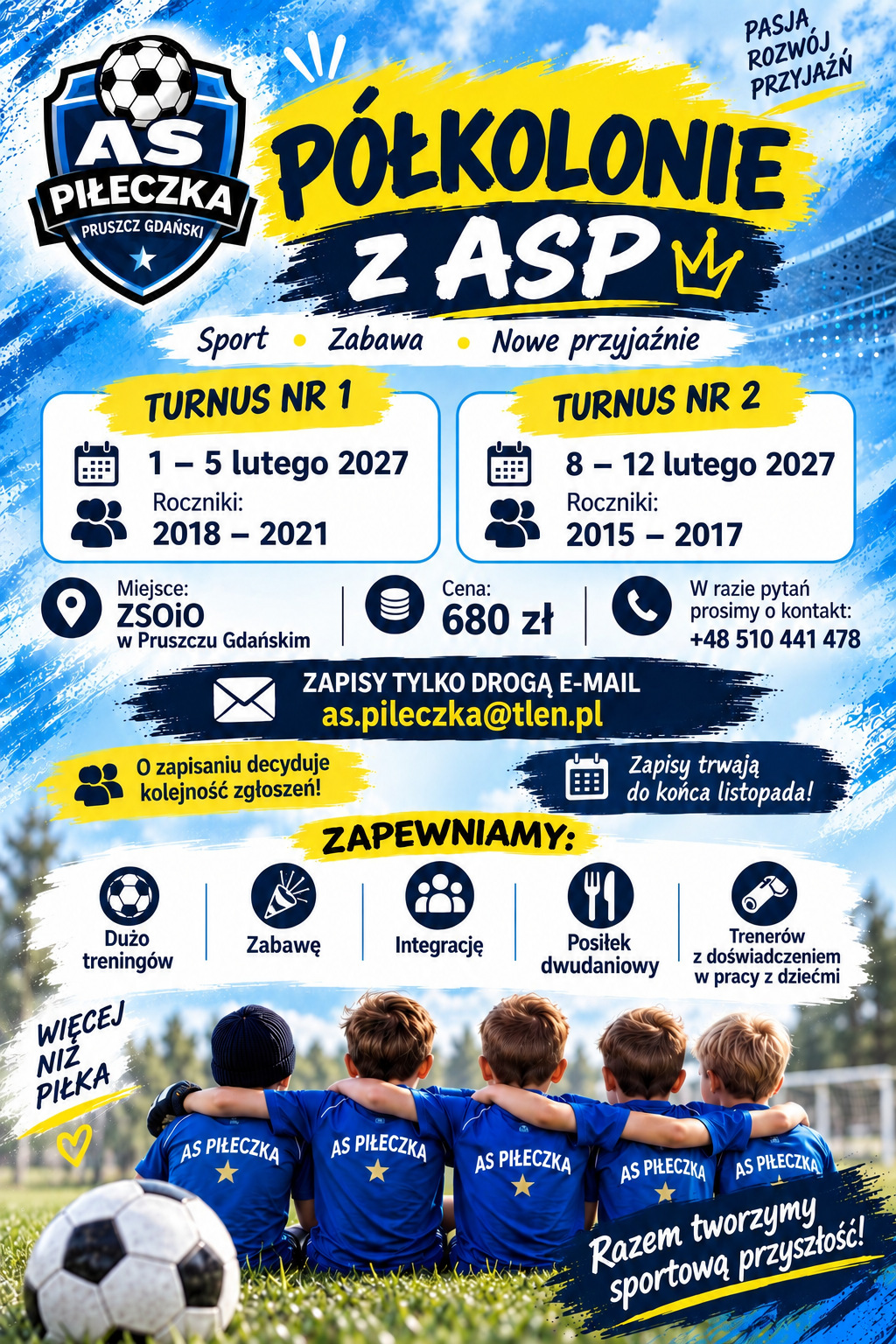 Ferie z ASP - rozpoczynamy zapisy 